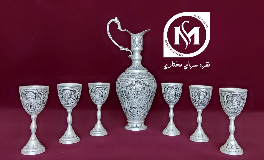 سرویس شراب خوری نقره